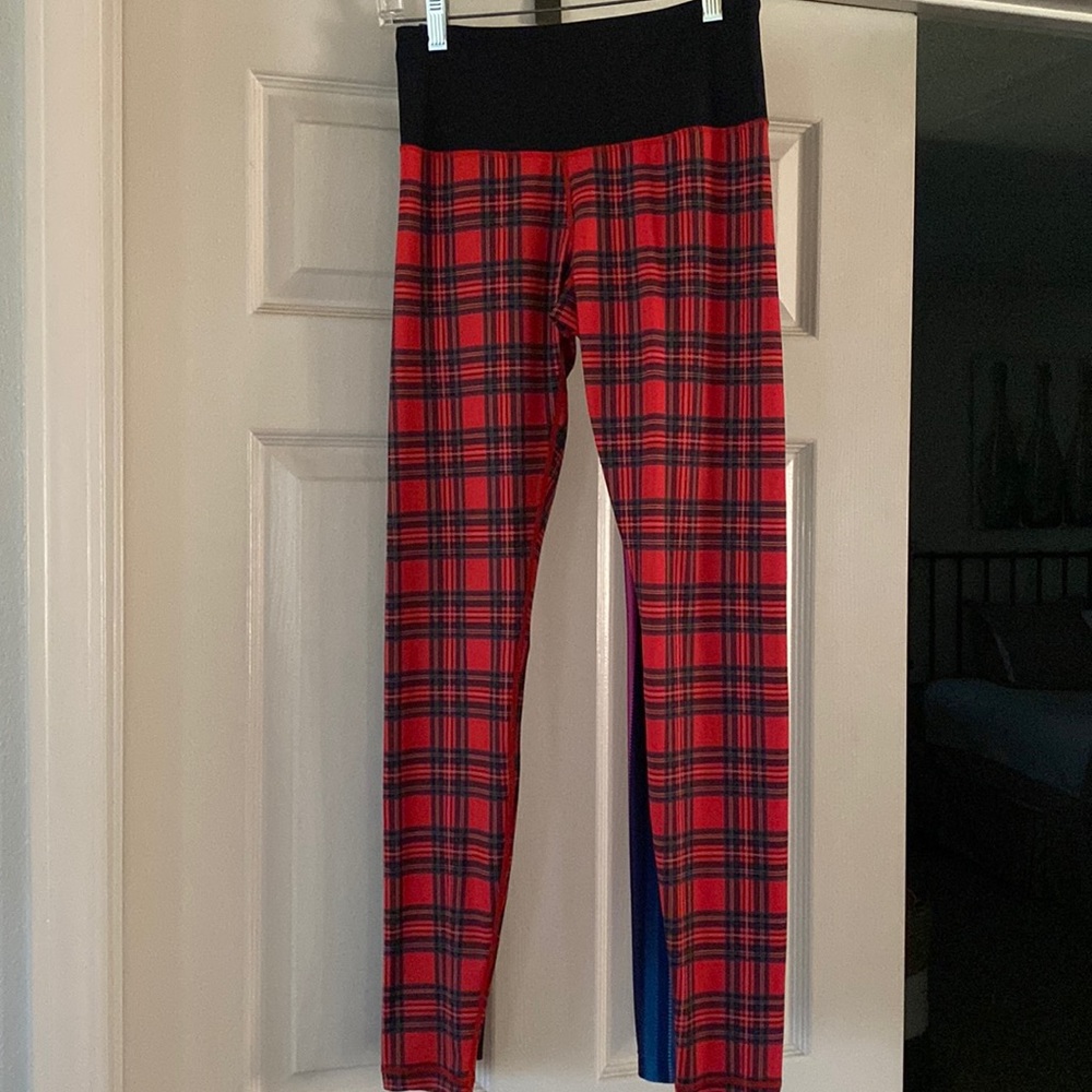 Plaid leggings